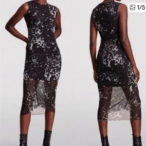 NWT ALLSAINTS Nora Portland Fitted Midi Dress US size 6 new All Saints